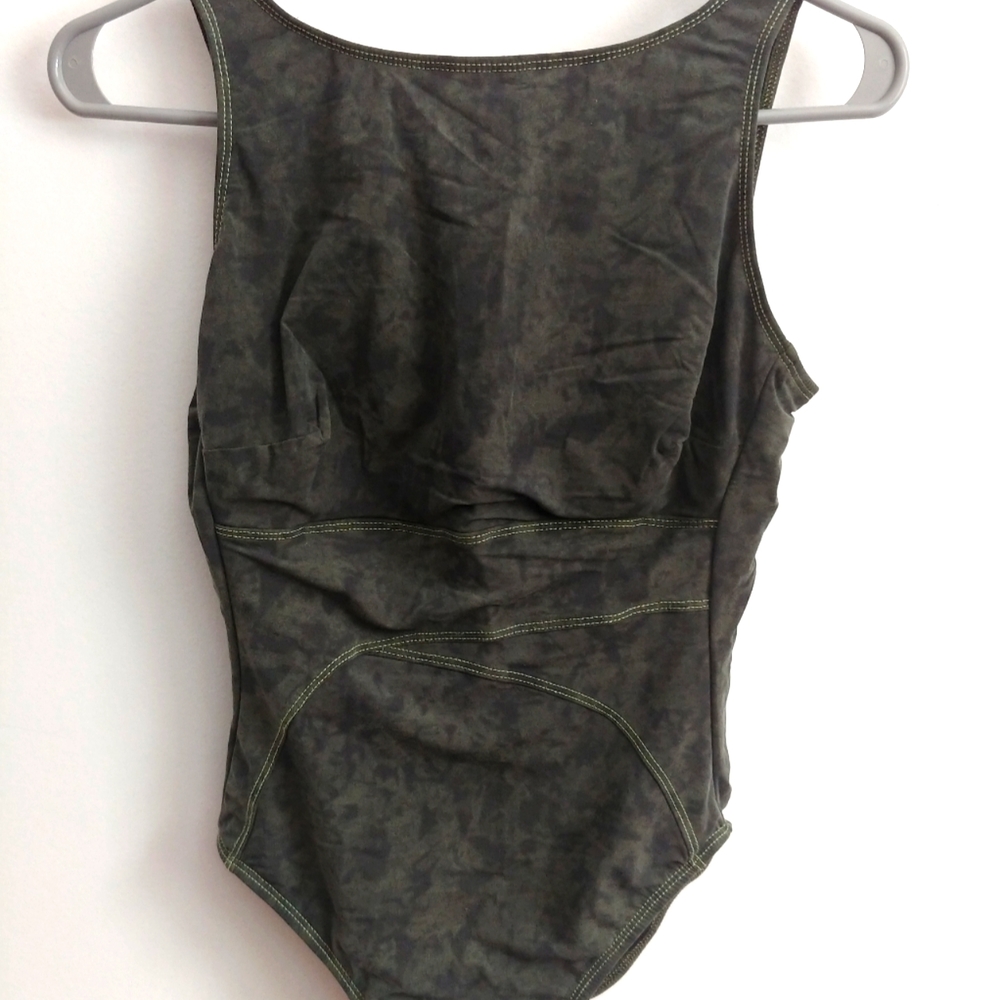 MagicSuit Dark Green Tie Dye Bathing Suit (10)